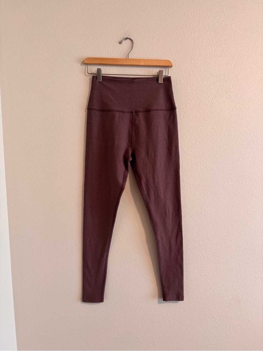 Beyond Yoga Maroon High-Rise Leggings